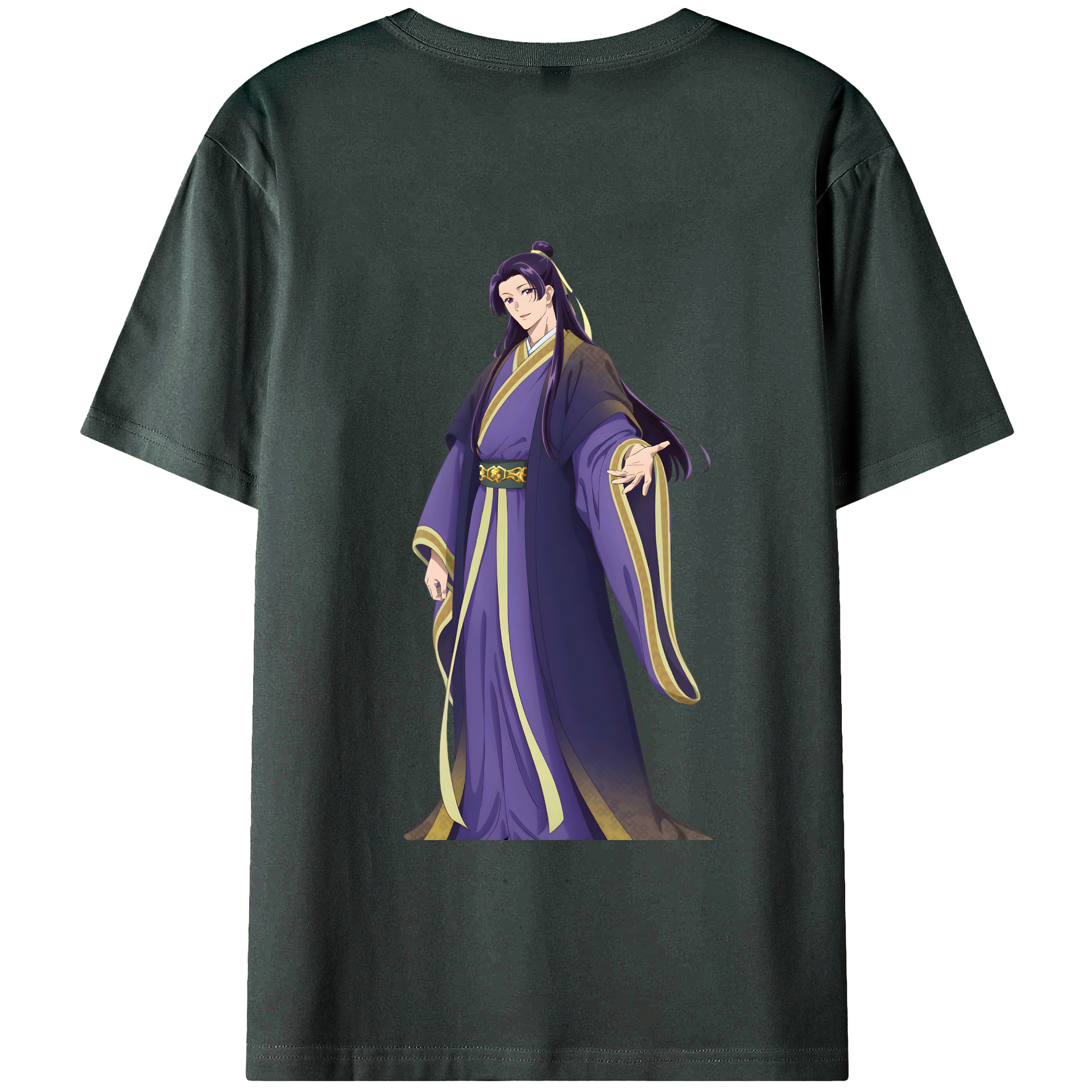 （画像用） 薬屋のひとりごと The Apothecary Diaries 綿100％ メンズ半袖Tシャツ（バックプリント） 通気性